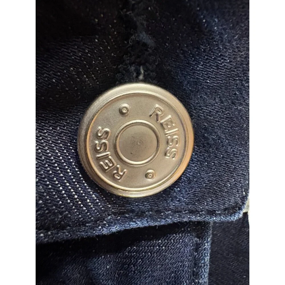 REISS Beau High Rise Stretch Flared Jeans sz 27 color Dark Indigo NWOT - Picture 5 of 9